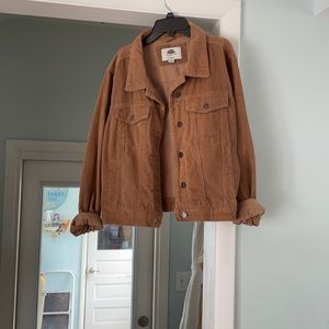 1 Sunset lane brown corduroy jean jacket